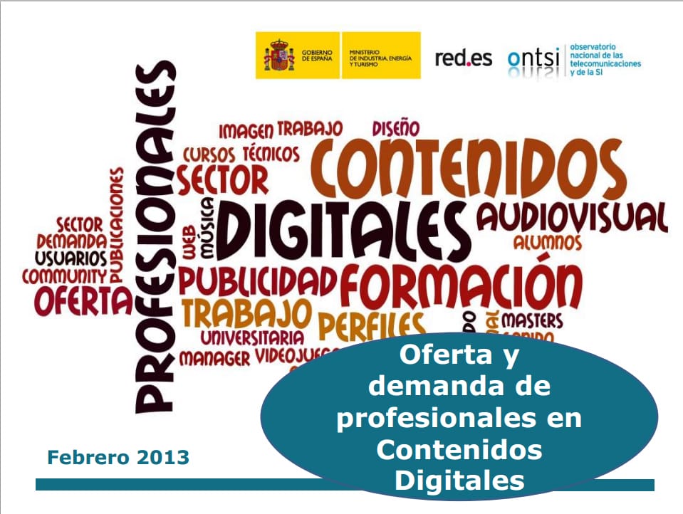 ONTSI profesionales contenidos 2013