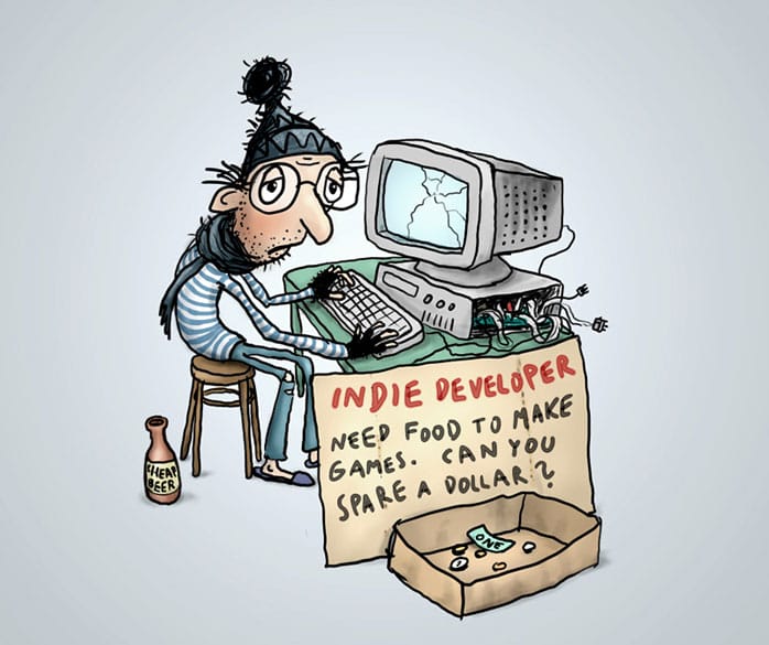 sad developer