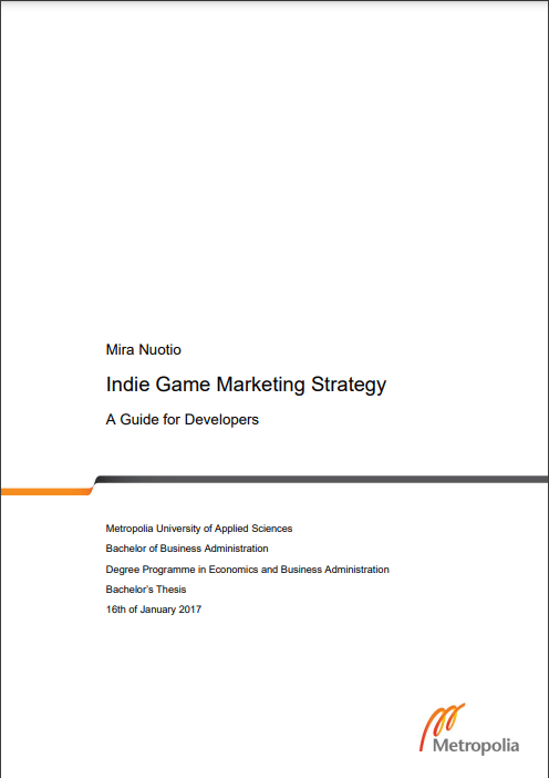 libros sobre desarrollo de videojuegos gratuitos - Indiegame Marketing (Thesis)