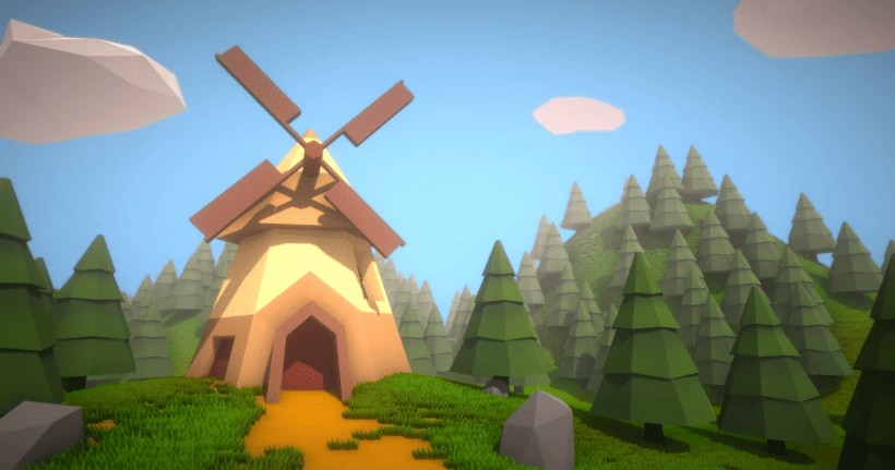 LowPoly: Escena